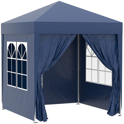 Tenda de Jardim Dobrável com Janelas - 2x2m