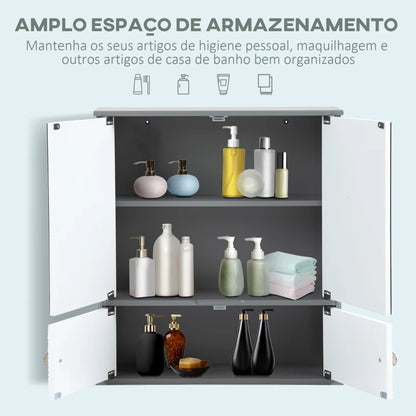 Móvel Rajas de Parede com Espelho - Design Contemporâneo