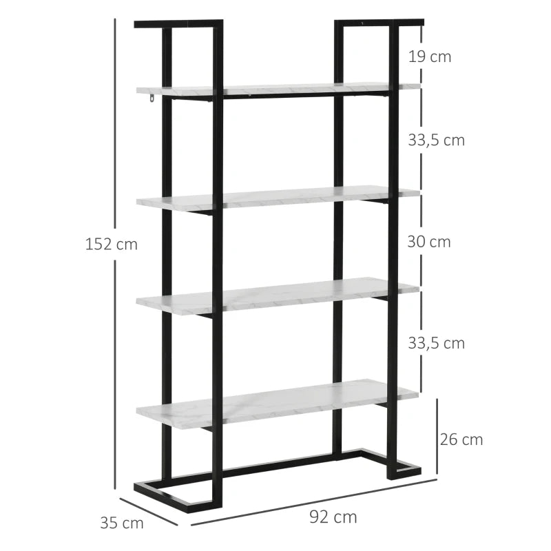 Estante Maya com Efeito Mármore - Design Contemporâneo