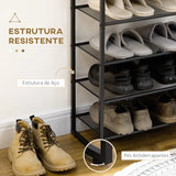 Sapateira em Estante Rotus com 8 Prateleiras - Design Industrial