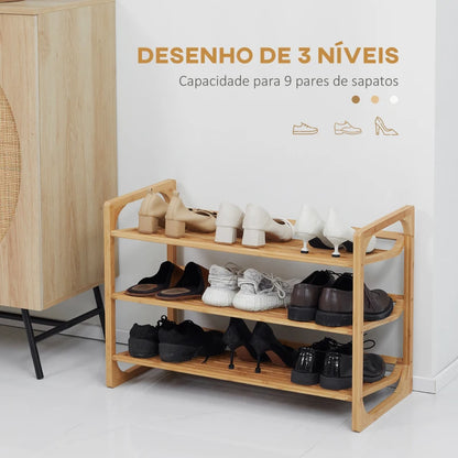 Sapateira Marq em Bambu - Design Natura