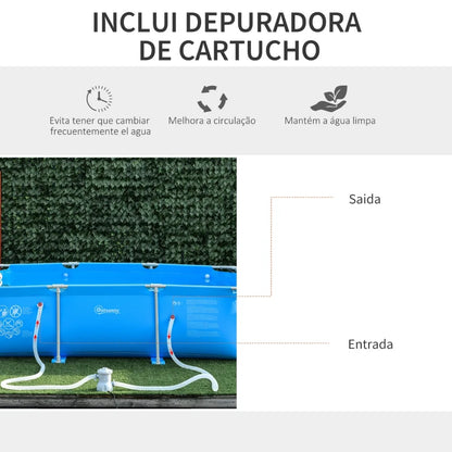 Piscina Retangular com 3600L - 291x190x75cm