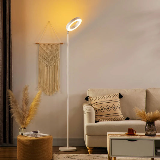 Candeeiro de Pé LED com Wi-Fi e Assistente Google - Design Moderno