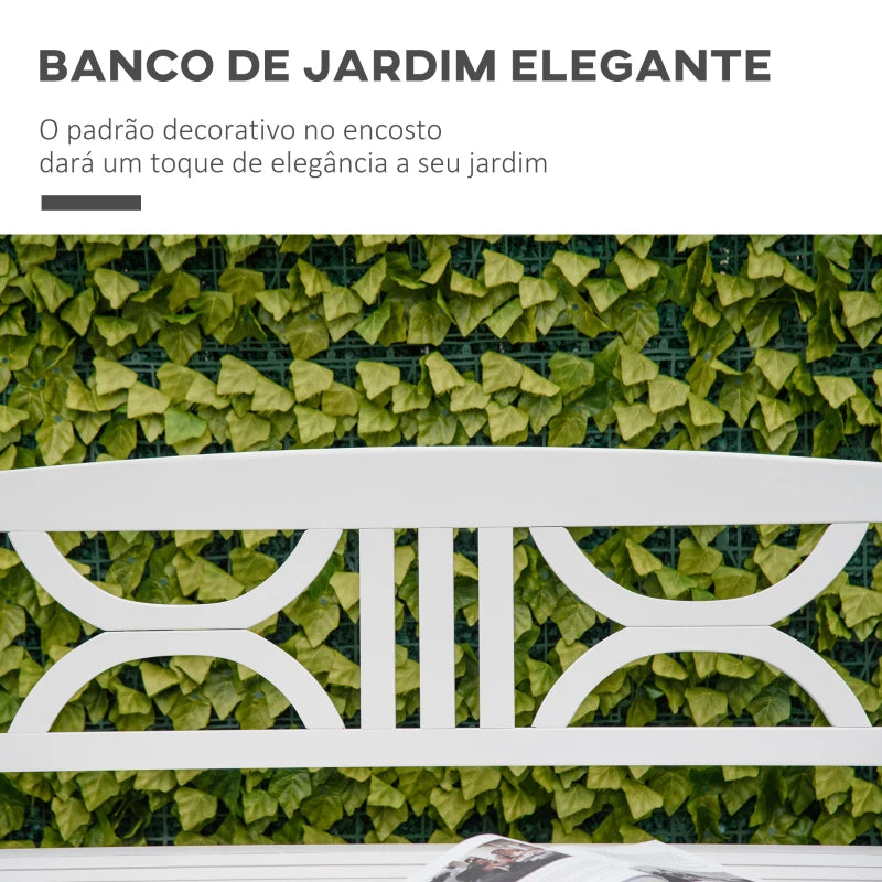 Banco de 2 Lugares em Madeira de Álamo - Design Rústico