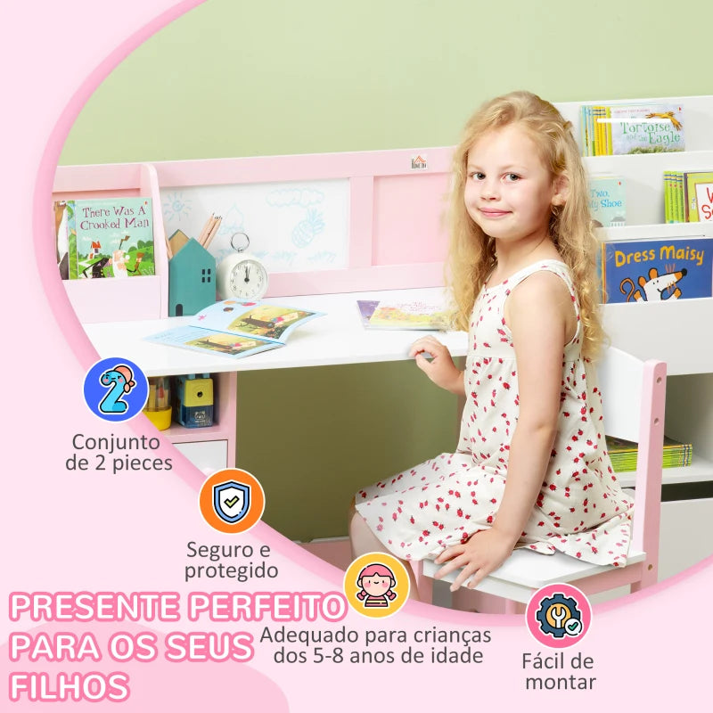 Secretária Infantil Kim com Cadeira - Design Nórdico