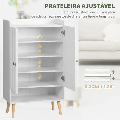 Sapateira Laurici com Prateleiras Ajustáveis - Design Nórdico