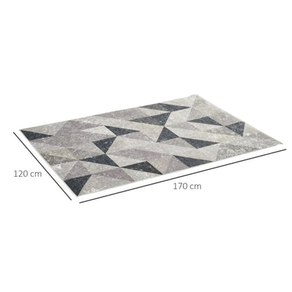 Tapete Geo Cinza - 170x120cm - Design Moderno