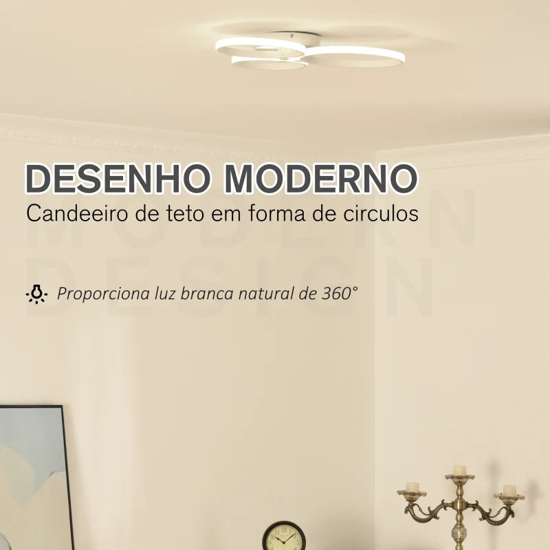 Candeeiro de Teto LED Circul - Design Moderno