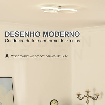 Candeeiro de Teto LED Circul - Design Moderno