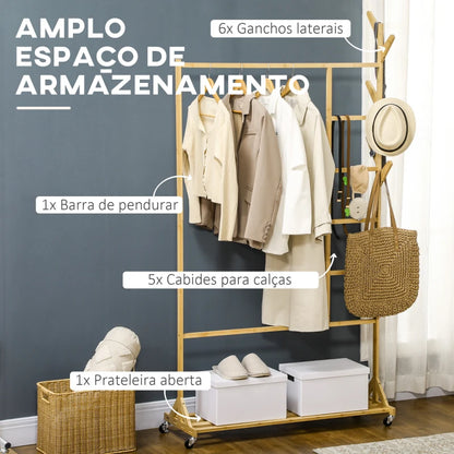 Conjunto de Entrada Deepend - Cabide e Sapateira em Bambu - Design Natura