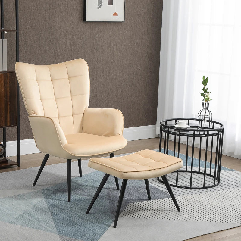 Poltrona Wingback Tufu - Design Moderno