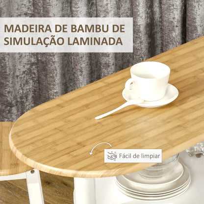 Conjunto de Mesa e 2 Bancos Lesa - Design Contemporâneo