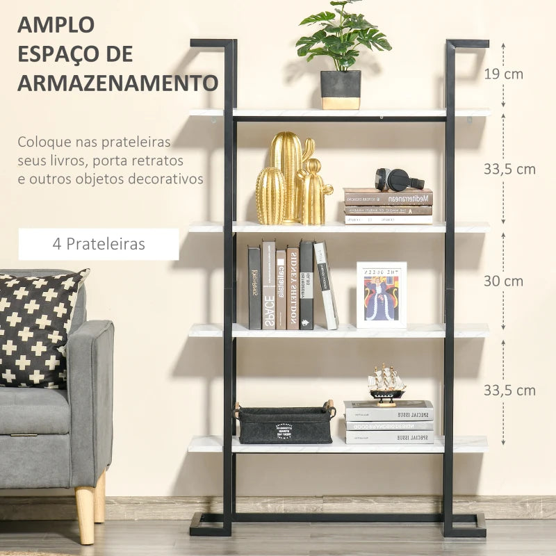 Estante Maya com Efeito Mármore - Design Contemporâneo