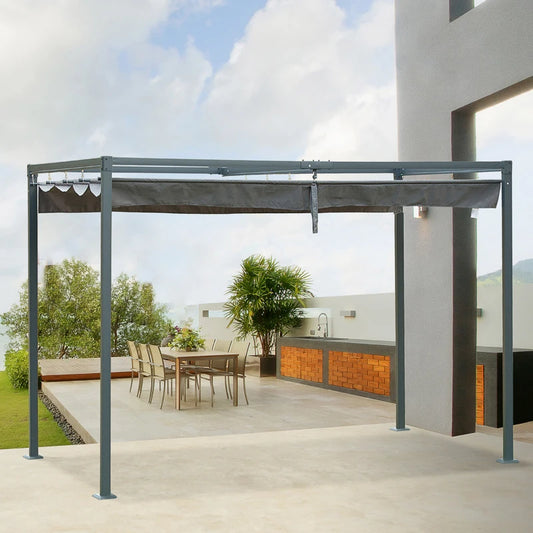 Pérgola com Toldo Retrátil - 3x2m