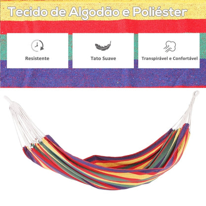 Cama de Rede Suspensa - Multicor - Design Hippie