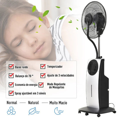 Ventoinha Anti Mosquito com Nebulizador