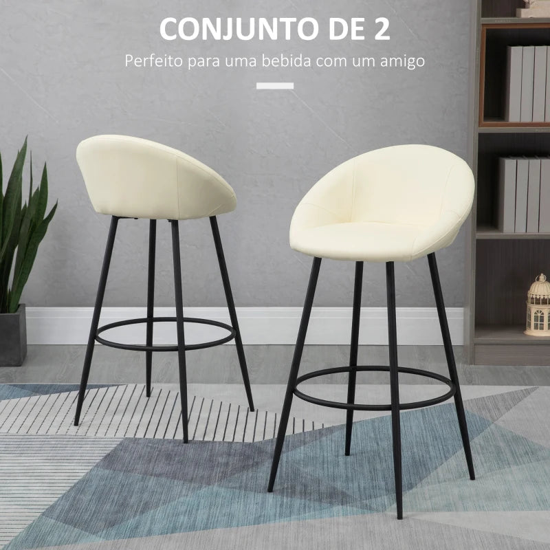 Conjunto de 2 Bancos Hage - Design Minimalista