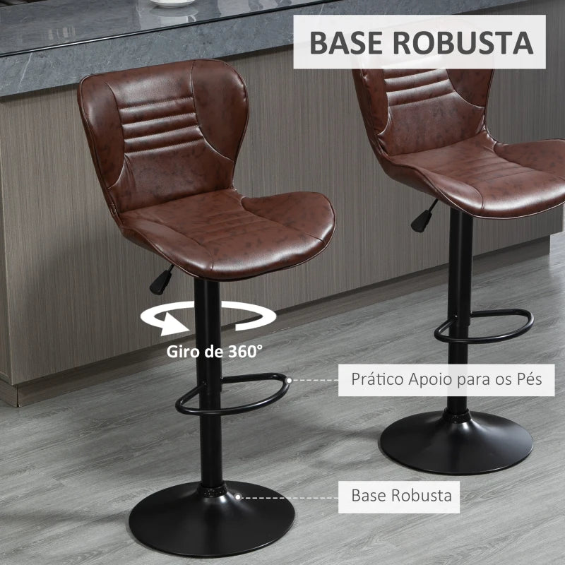 Conjunto de 2 Bancos de Bar Ness - Design Moderno - Leva-Me Contigo - Móveis & Decoração