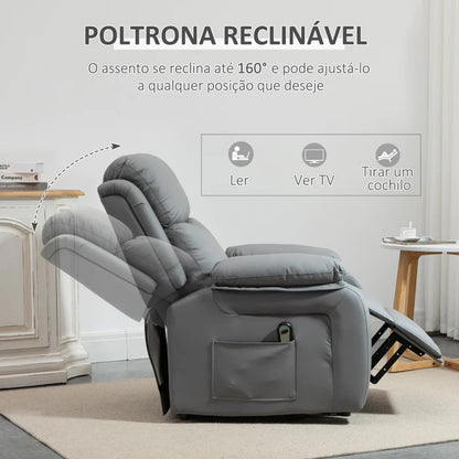 Poltrona Relax Rest Elevatória e Reclinável - Design Moderno