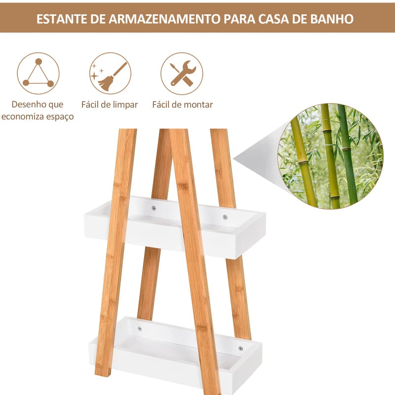 Móvel de Apoio Cassy em Bambú de Casa de Banho - Design Natura