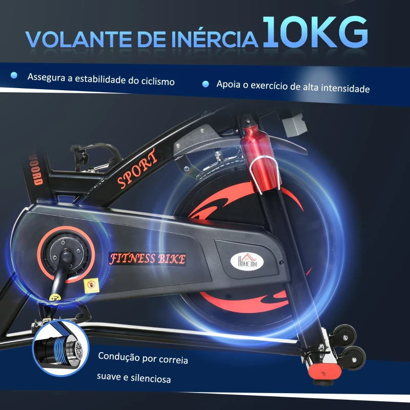 Bicicleta Estática com Ecra LCD - Volante 10kg