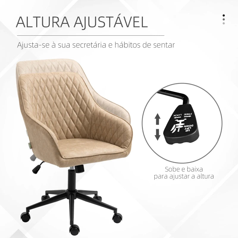 Cadeira de Escritório Olimpo Reclinável em Couro Artificial - Design Moderno