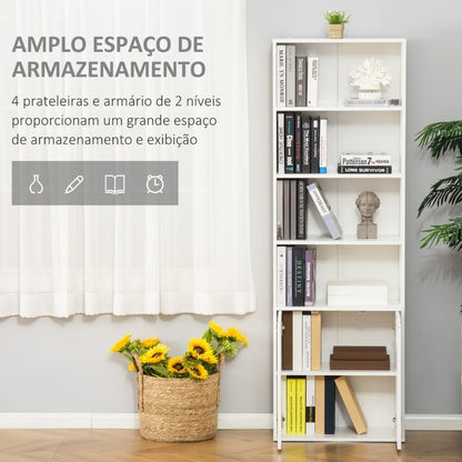 Estante Elle - Branco - Design Moderno - Leva-Me Contigo - Móveis & Decoração