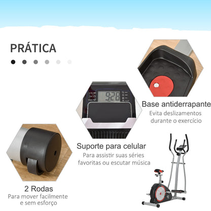 Bicicleta Elíptica com Inércia de 6kg e Resistência Magnética Regulável - HomeGym - Leva-Me Contigo - Móveis & Decoração