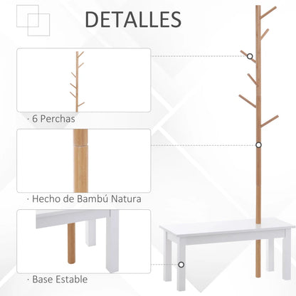 Cabide Sitten em Bambu - Design Natura - Leva-Me Contigo - Móveis & Decoração