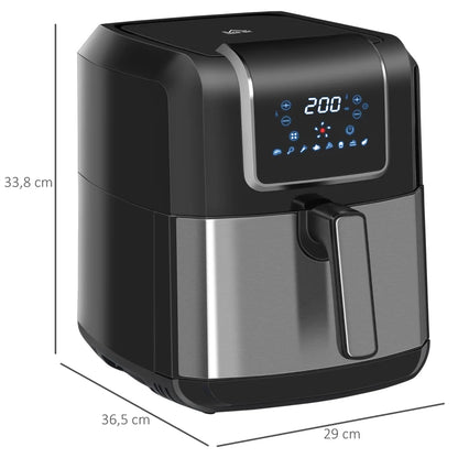 Fritadeira a Vapor com 8 Programas - 6,5L -1700W - AirFryer