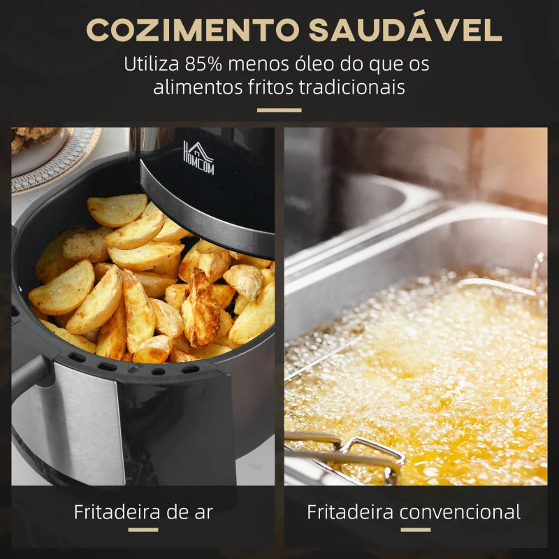 Fritadeira a Vapor com 12 Programas - 4L - 1300W - AirFryer