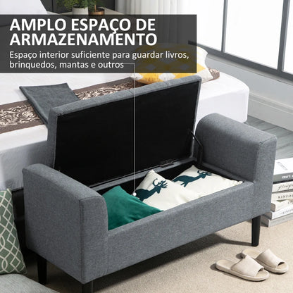 Banco Baom Com Armazenamento - Design Nórdico - Leva-Me Contigo - Móveis & Decoração