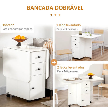 Mesa Dobrável Lixy - Design Nórdico