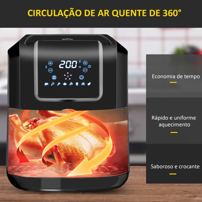 Fritadeira a Vapor com 8 Programas - 6,5L -1700W - AirFryer