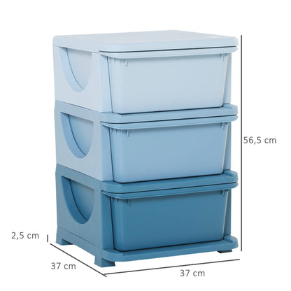 Organizador de Brinquedos Luna - Azul - Design Moderno - Leva-Me Contigo - Móveis & Decoração