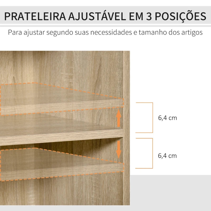 Móvel Lenna com 3 Compartimentos e 2 Gavetas - Design Nórdico