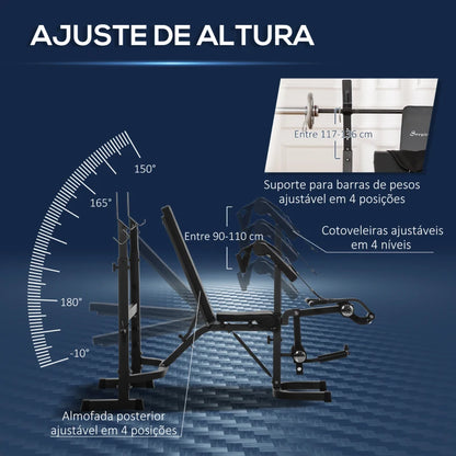 Banco de Musculção Multifunções - HomeGym