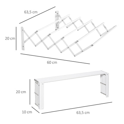 Estendal de Parede Extensível com 5 Barras - Leva-Me Contigo - Móveis & Decoração