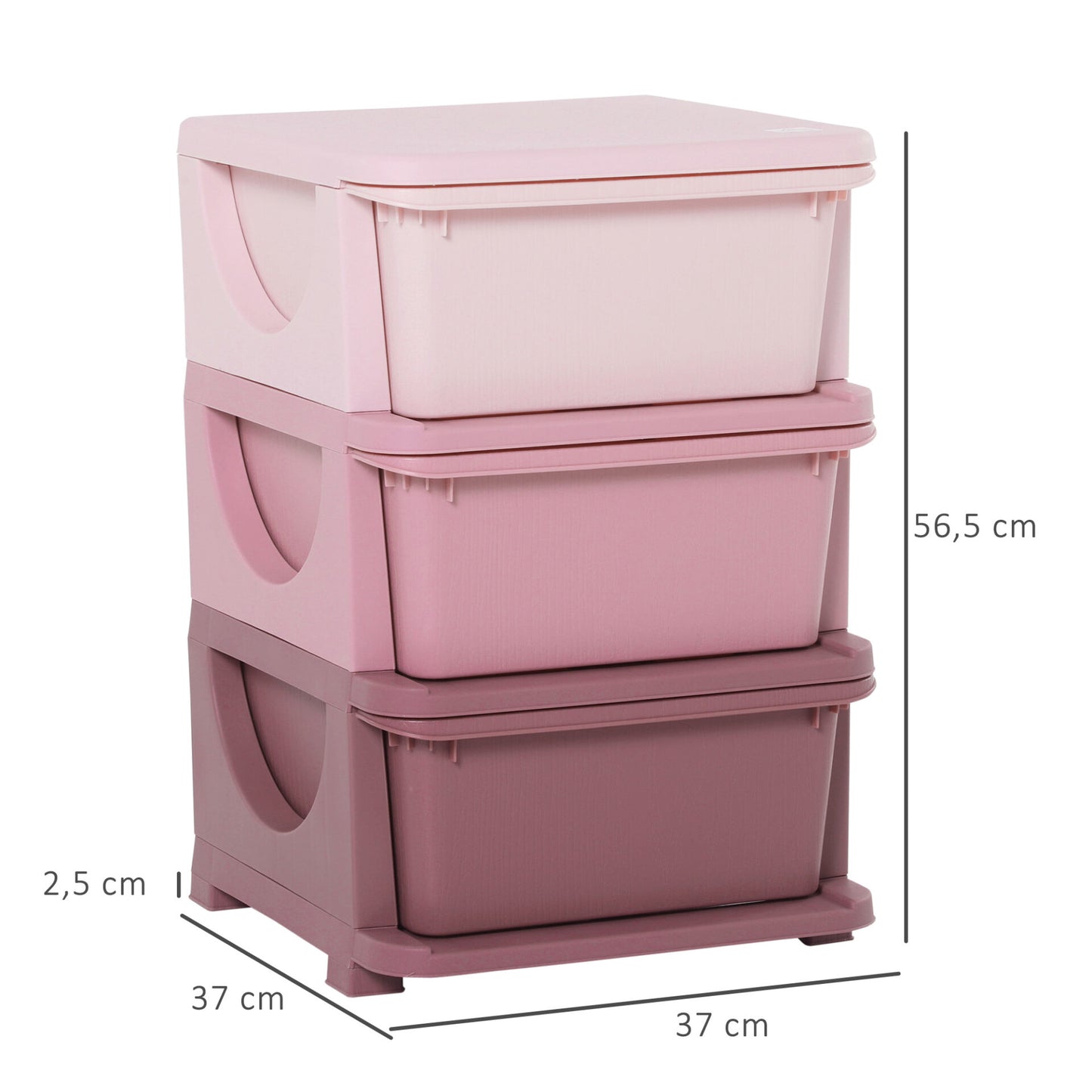 Organizador de Brinquedos Luna - Rosa - Design Moderno - Leva-Me Contigo - Móveis & Decoração