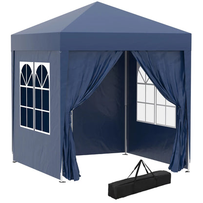 Tenda de Jardim Dobrável com Janelas - 2x2m