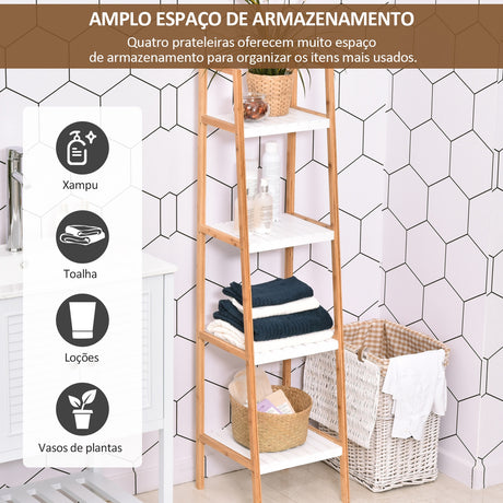 Estante Panda em Bambu para Casa de Banho - Design Natura - Leva-Me Contigo - Móveis & Decoração