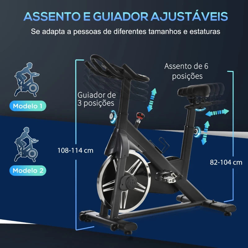 Bicicleta Estática com 10kg de Inércia - Design Moderno