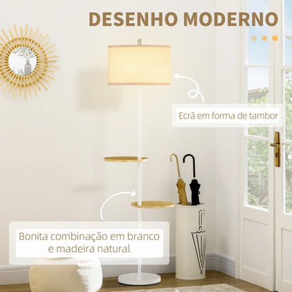 Candeeiro de Pé Halid em Bambu - Design Nórdico