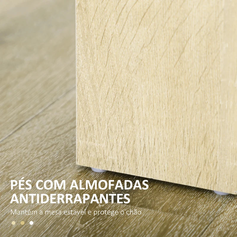 Mesa de Jantar Shallou - Castanho - Design Moderno