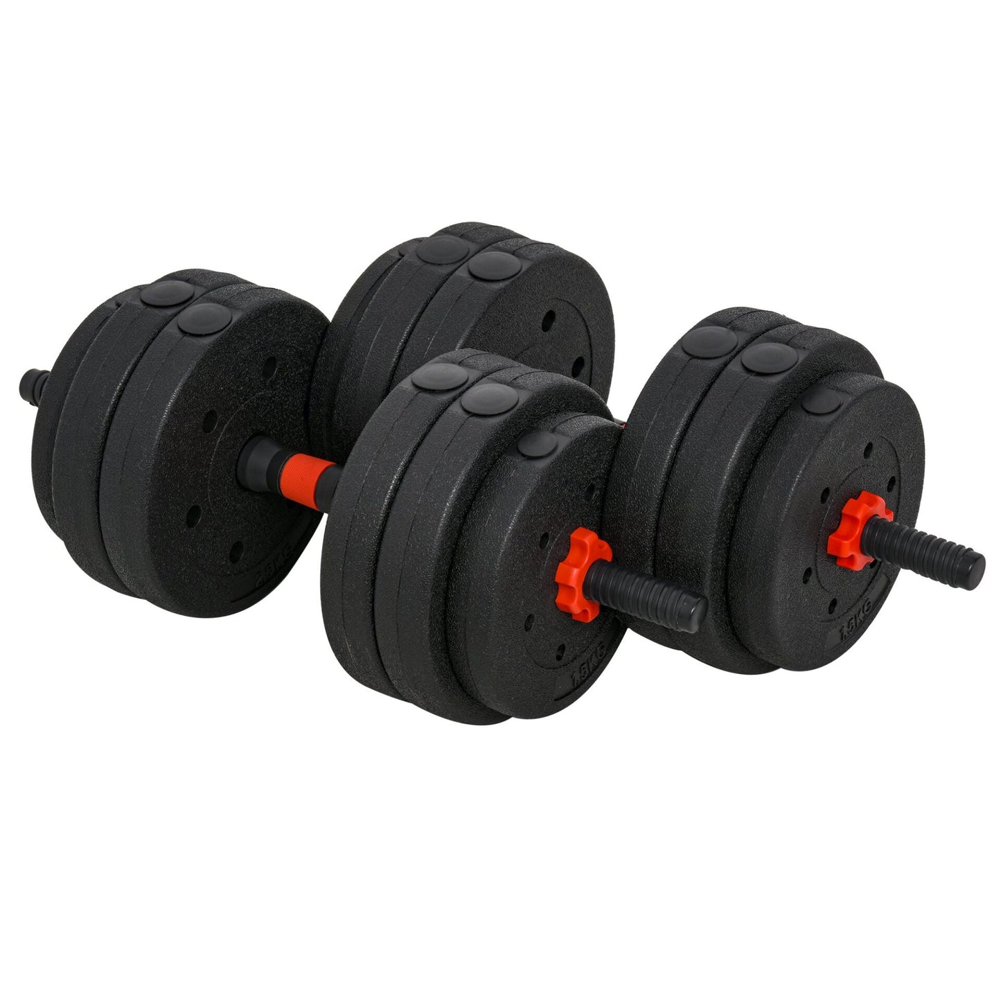 Conjunto de Halteres com Barra Ajustável - 2 em 1 - 25kg no Total - HomeGym - Leva-Me Contigo - Móveis & Decoração