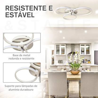 Candeeiro de Teto LED Circul - Design Moderno