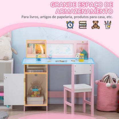 Secretária Infantil Kim com Cadeira - Design Nórdico