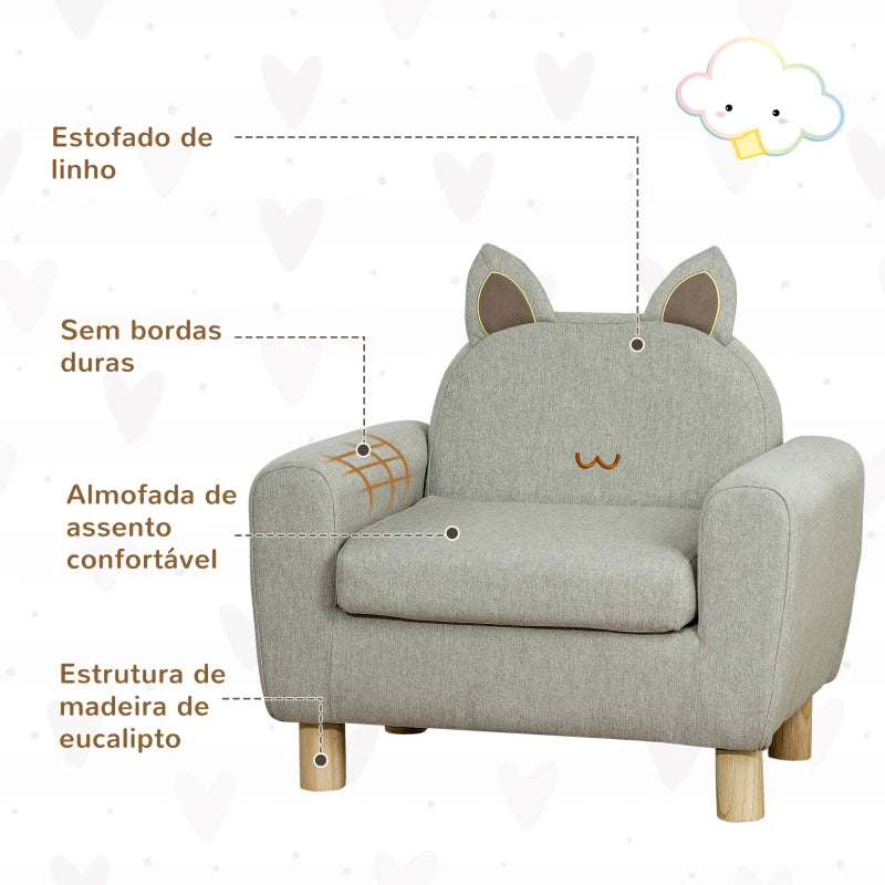 Poltrona Infantil Rabbit - Design Moderno