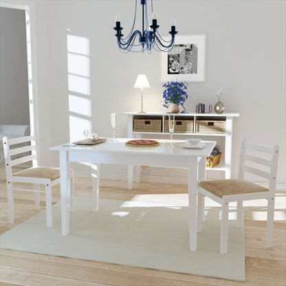 Conjunto de 2 Cadeiras Kitchen - Branco - Design Contemporâneo