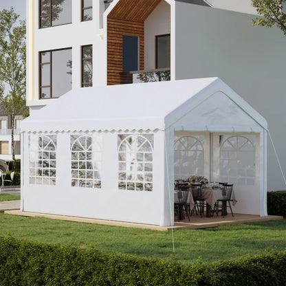 Tenda de Jardim com Janelas em Aço - 4x6m